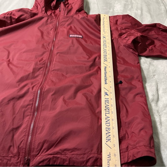 Vineyard Vines Martha’s Vineyard Men’s XXL Rain Jacket Burgundy Red Full Zip - Picture 6 of 16